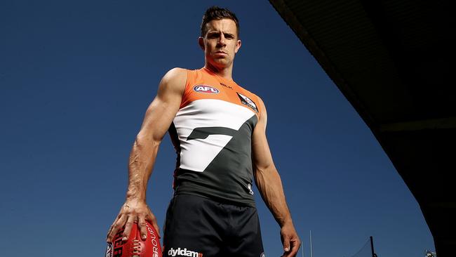 It’s been a long wait for Brett Deledio to play his first game for the Giants. Picture: Getty Images