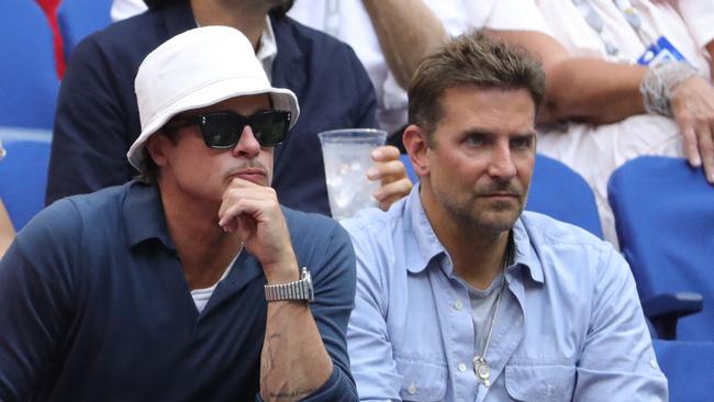 Brad Pitt (L) and Bradley Cooper. Picture: AFP