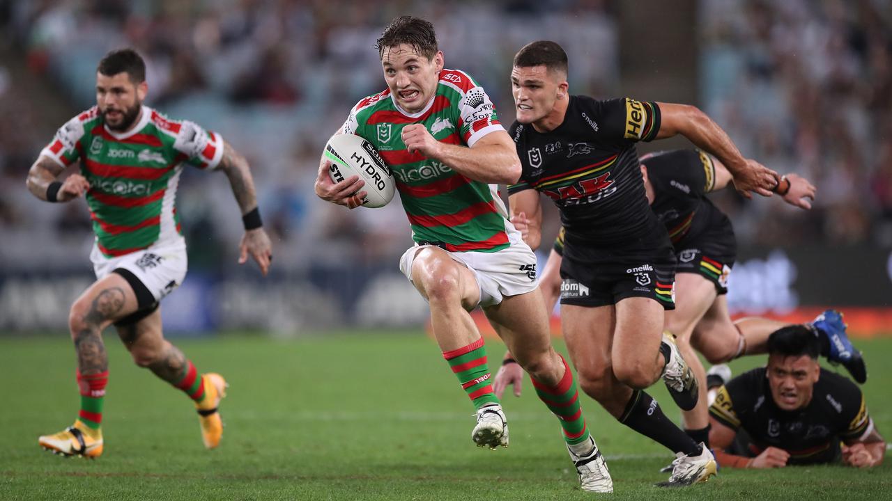 Cameron Murray appears to have seen off new recruit Jai Arrow in the race to wear the number 13 jersey for South Sydney. Picture: Getty Images.