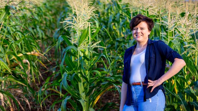 Sharla Watson of Farmer and Sun on her parents farm in Glastonbury loves promoting the Gympie region's fresh produce.