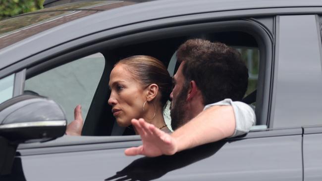 The A-listers were seen in what looked like a heated conversation. Picture Backgrid Australia