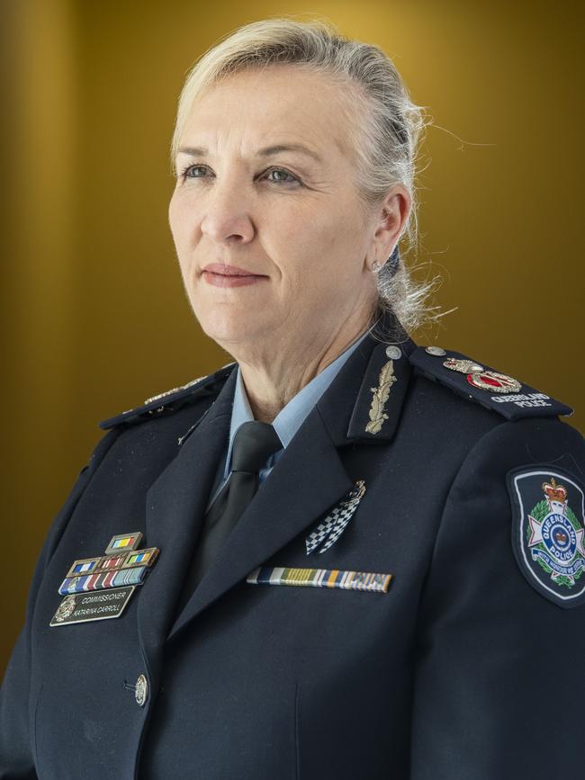 Katarina Carroll, commissioner of QPS. Picture: Nev Madsen