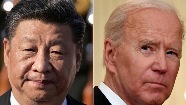 Chinese President Xi Jinping (L) and US President Joe Biden will hold a hotly anticipated virtual summit. Picture: AFP