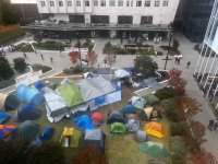 Australian National University's vice chancellor has ordered the pro-Palestine encampment to be dismantled, becoming the second university to do so. Picture: Twitter.
