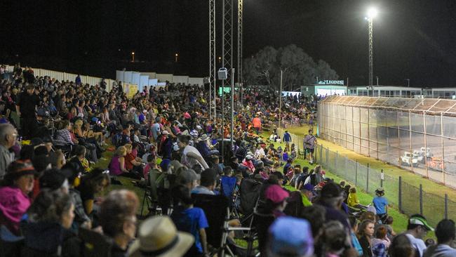 SUPPORT CROWD: 3500 people at Toowoomba Speedway in 2016.