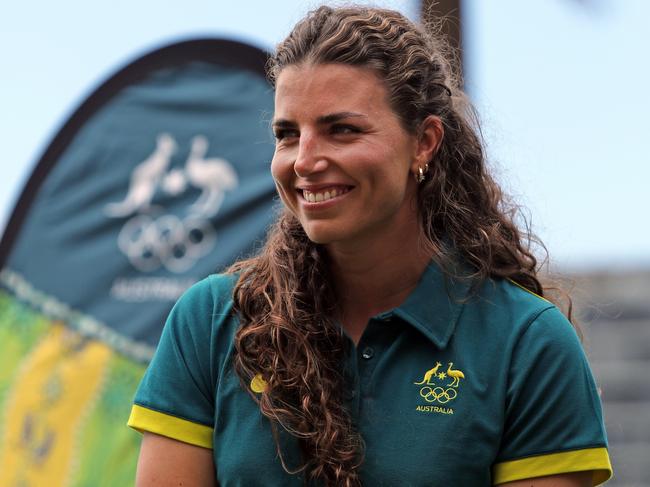 DAILY TELEGRAPH 6TH NOVEMBER 2023Pictured at Circular Quay in Sydney is Australian Olympic and World Canoe Slalom Champion Jess Fox who was today announced as the second official team member for the Australian Olympic team heading to the Paris 2024 Olympic Games.Picture: Richard Dobson