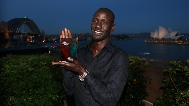 Deng Adut after becoming NSW Australian of the Year.