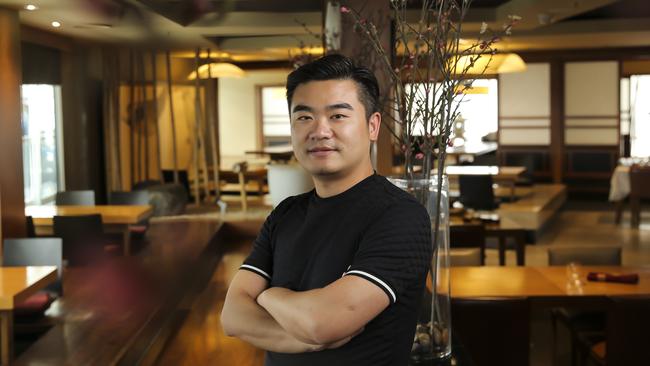 William Liu is the managing director of the company behind Sono Restaurant and the Motto Motto chain. Picture: Mark Cranitch