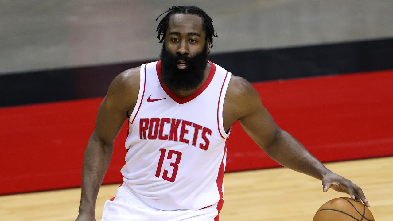 James Harden has reportedly added two teams to his possible destinations. (Photo by Carmen Mandato/Getty Images)