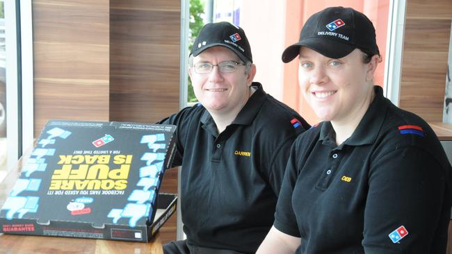 Darren and Deb Ramm are married and the owners of Domino's stores in Toowoomba. Photo Rachael Murray / The Chronicle