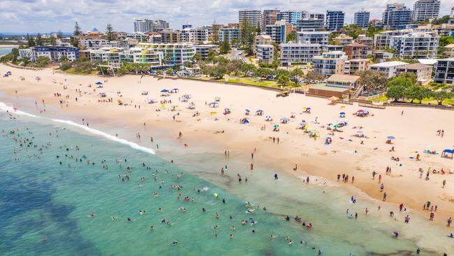 Kings Beach is a coastal suburb of the Sunshine Coast, Queensland. Located within the Caloundra urban area, it is a popular tourist destination.