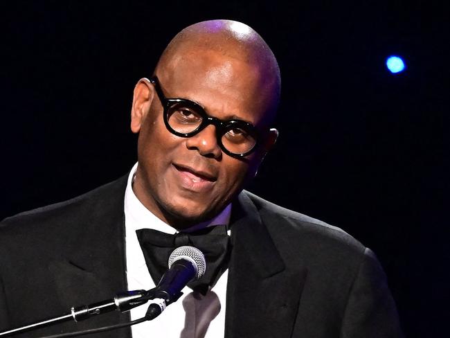 Sony Music Publishing chairman/CEO Jon Platt accepts the Grammy Salute to Industry Icons award onstage during the Recording Academy and Clive Davis' Salute To Industry Icons pre-Grammy gala at the Beverly Hilton hotel in Beverly Hills, California on February 3, 2024. (Photo by Frederic J. Brown / AFP)