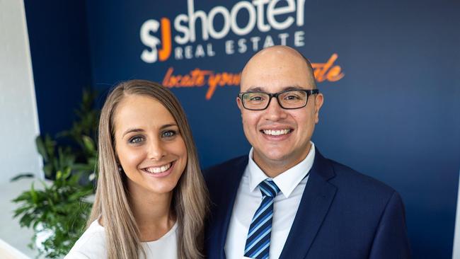 Samuel and his wife Laura Shooter. Picture: Supplied