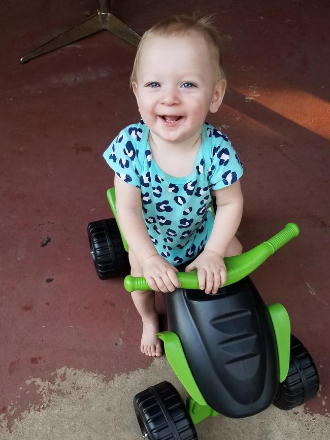 Jett, beautiful smile and bright blue eyes can light up any room and put a smile on anyone’s face. Picture: Kendra Gilbert