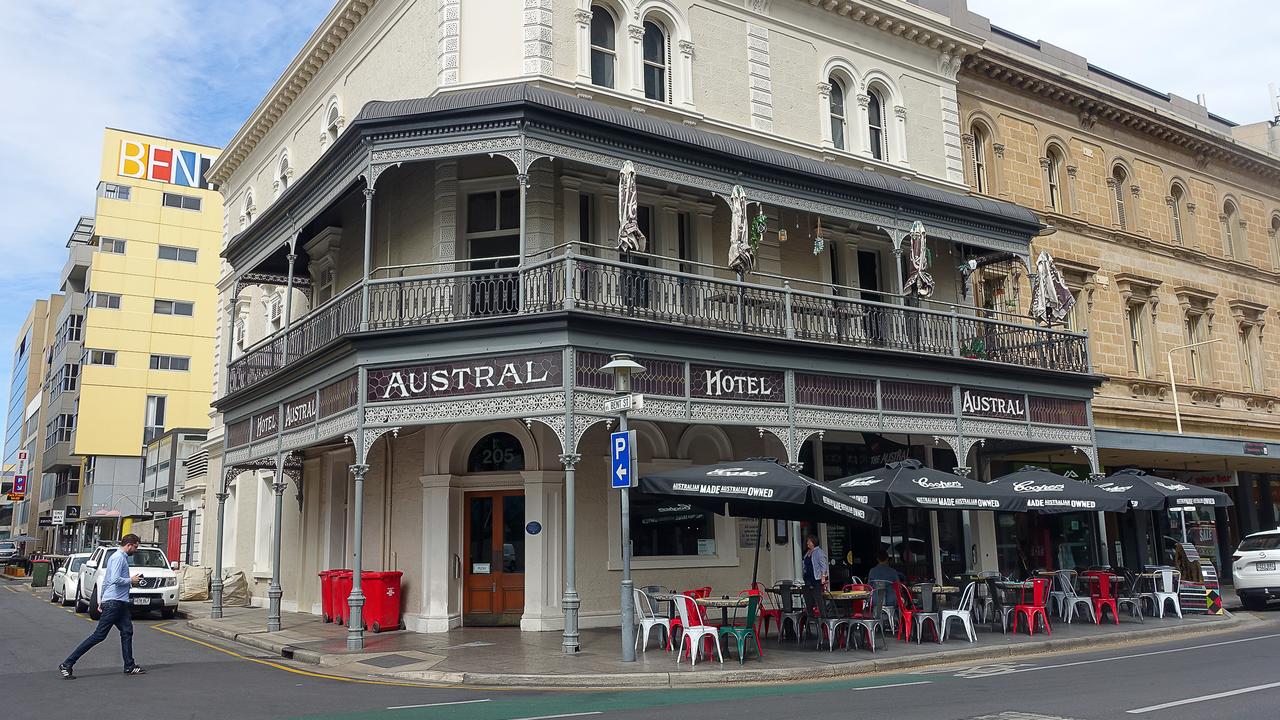 The Austral Hotel in Rundle St.