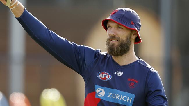 NCA. MELBOURNE, AUSTRALIA. May 8th, 2025 . AFL . Melbourne training at Casey Fields.   Max Gawn of the Demons at training today      . Picture: Michael Klein