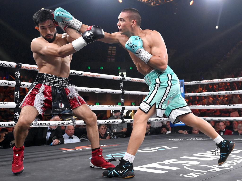 Tszyu most recently fought in October, and he’s hungry to step back into the ring. Picture: Bradley Kanaris/Getty Images