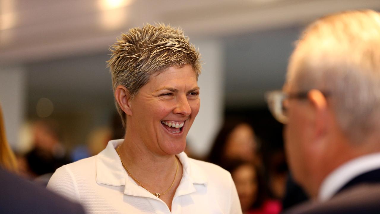 Natalie Cook pictured attending QMC Mr Andrew N. Liveris AO, President of the Brisbane 2032 Olympic and Paralympic Games Organising Committee Media Club luncheon. Picture: David Clark