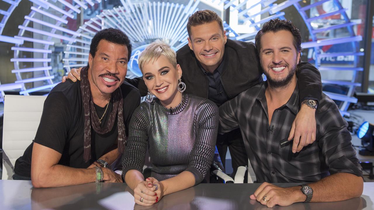 "American Idol" judges Lionel Richie, Katy Perry and Luke Bryan with host Ryan Seacrest. (Picture: ABC/Eric Liebowitz)