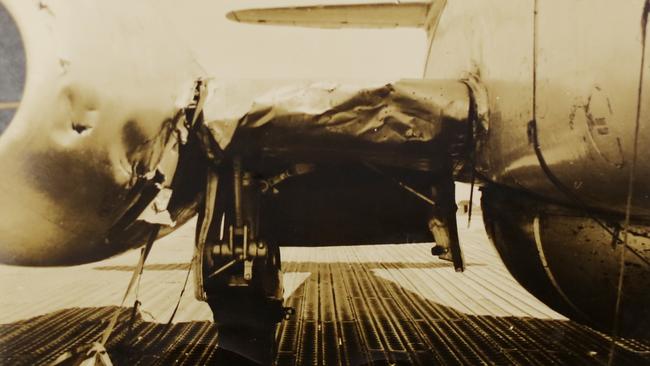 Don Armit’s damaged plane. Picture: Supplied