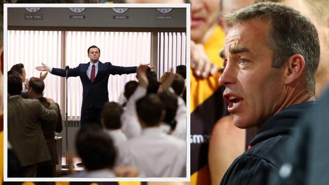 Like Jordan Belfort in the famous moment in The Wolf of Wall Street, Alastair Clarkson says he's not leaving.