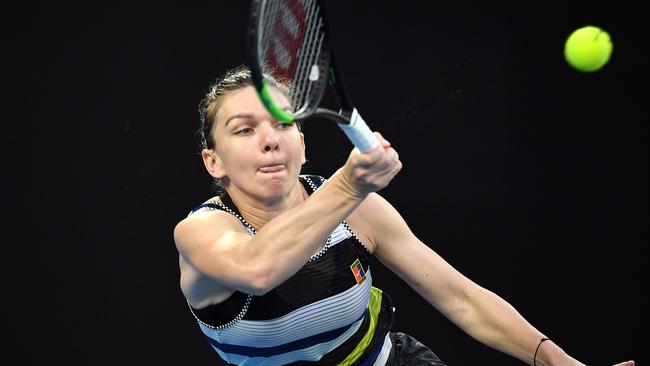 Simona Halep was knocked out by Serena Williams. Picture: AFP Images