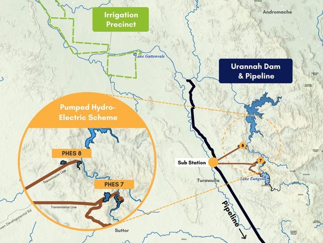 Renewable Energy Partners hopes the Eungella wind farm will be co-developed alongside Bowen River Utilities’ pumped hydro scheme, which forms one part of the massive $2.9bn Urannah project. Picture: Contributed