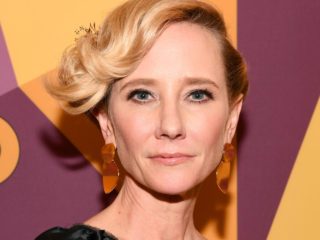 Hollywood actress Anne Heche has been left ‘severely burned’ in a fiery car crash in Los Angeles, with alcohol allegedly a contributing factor to the accident. Picture: Getty