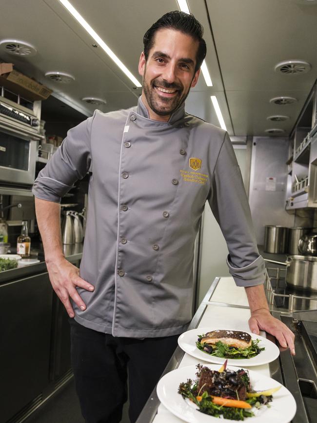 Rocky Mountaineer executive chef Kaelhub Cudmore. Picture: Rocky Mountaineer