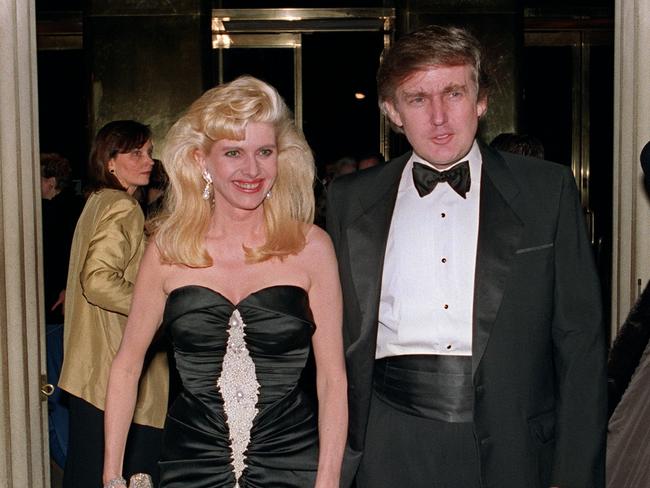 Ivana and Donald Trump in 1989. Picture: AFP