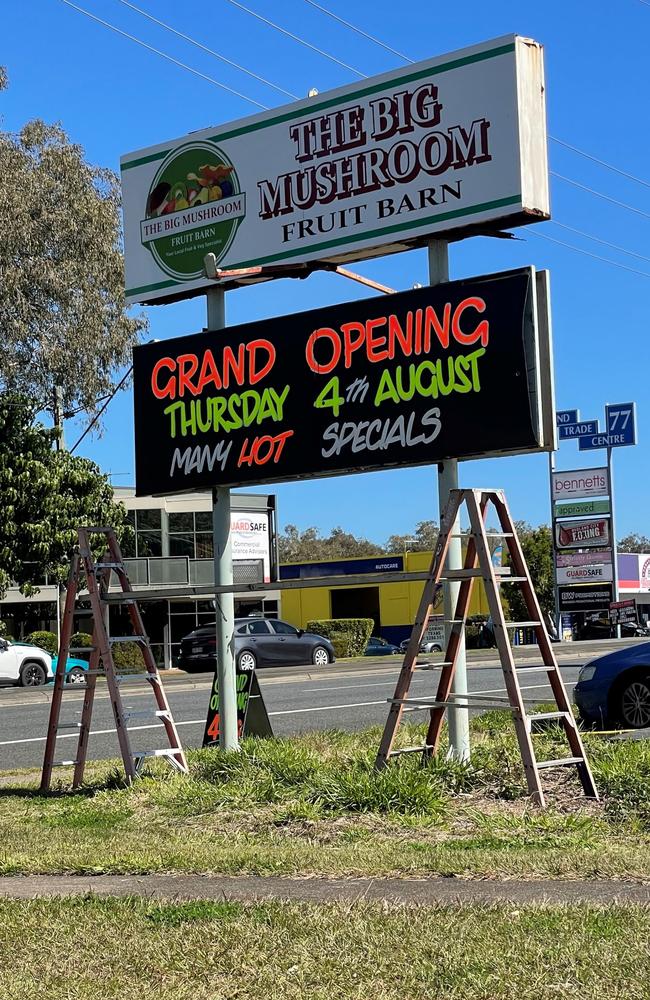 The Big Mushroom Fruit Barn will open its doors August 4.