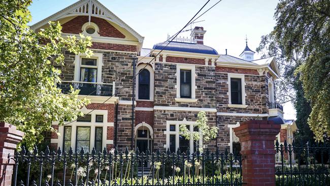 The Johnson family’s 141-year-old home in Leabrook. Picture: Mike Burton/AAP