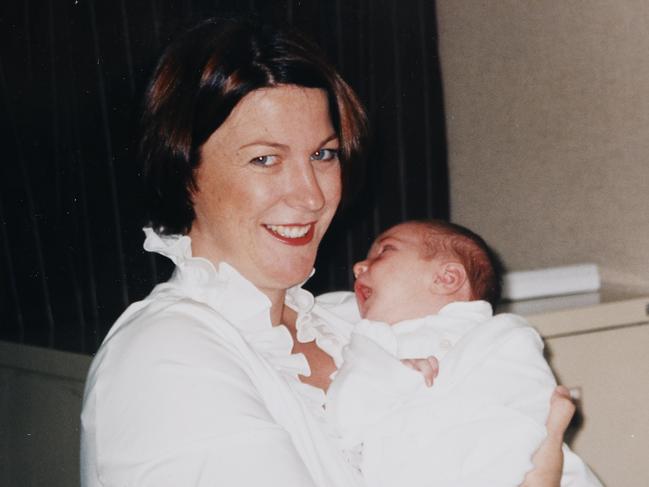 Ms Pavey pictured with Emily as a baby. Picture: Sam Ruttyn