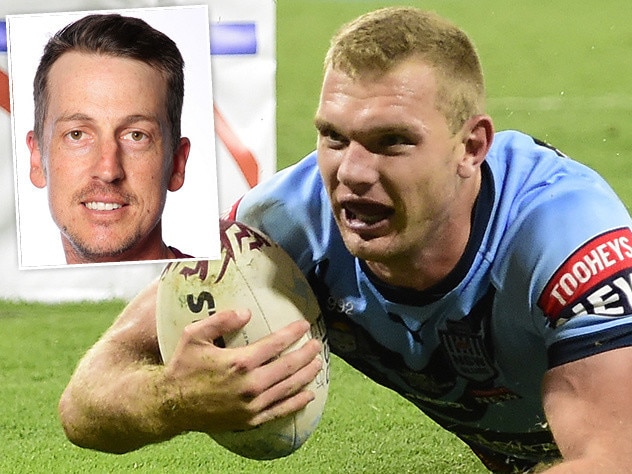 NSW Origin star Tom Trbojevic and Manly performance coach Rubin Ruzicka.