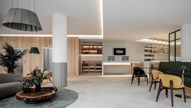 Example of the Hilton Garden Inn's lobby design. Picture: Supplied.