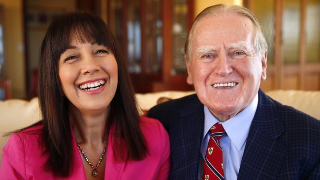 Fred Nile with his second wife Silvana Nero. Picture: Bradley Hunter