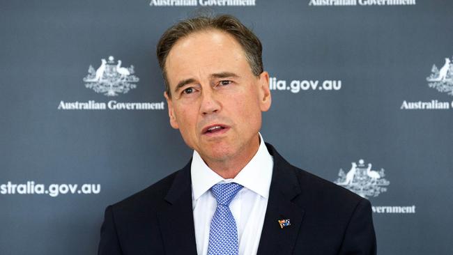 Australian Health Minister Greg Hunt. Picture: NCA NewsWire / Sarah Matray