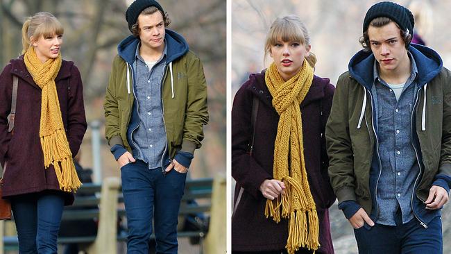 Taylor Swift and Harry Styles spend a romantic afternoon in NYC's Central Park. Picture: Splashphotodesk@splashnews.com