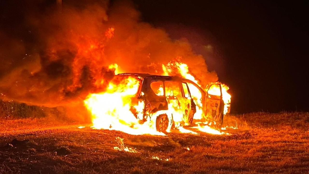 A TikTok craze has been blamed for the increase in cars being stolen and torched. Picture: FRNSW Gunnedah