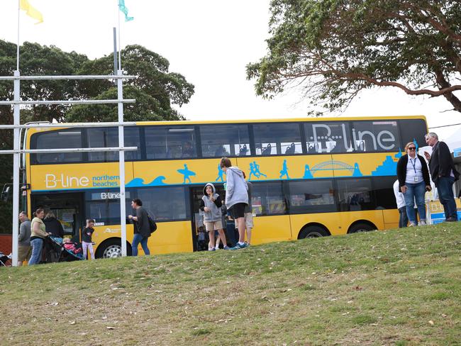 B-Line bus at the Brookie show, Brookvale. Pic: Damian Shaw/AAP Image