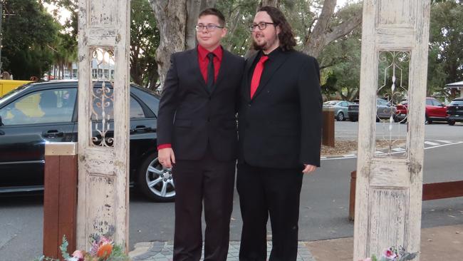 Tristan Willis and Bailey Willis at the Hervey Bay State High School formal.