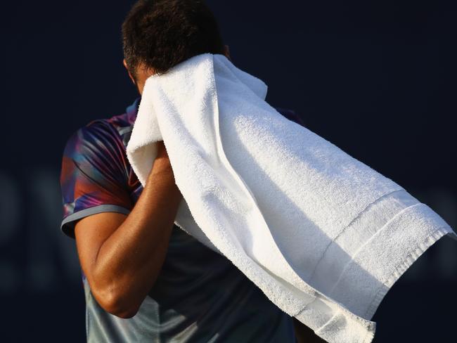 It was another tough day at the office for Bernard Tomic.