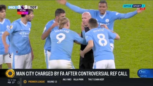 Man City charged by FA after controversial call