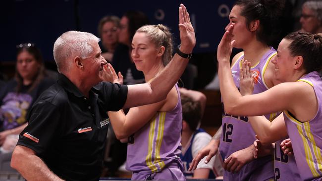 Melbourne Boomers coach Chris Lucas was thrilled with his side’s gritty win. Picture: Getty Images