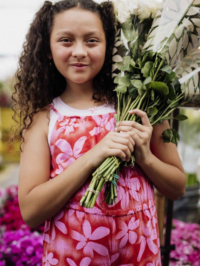 At Paloquemao flower market.