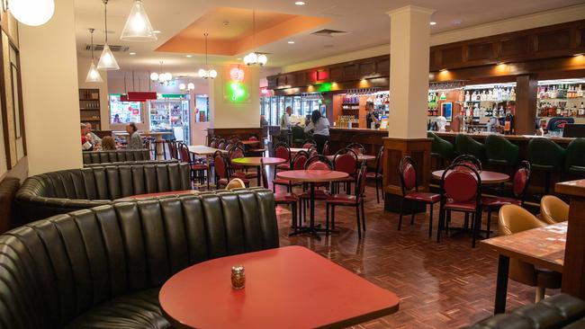 The new interior of Aces Pizza &amp; Liquor. Picture: Brad Fleet