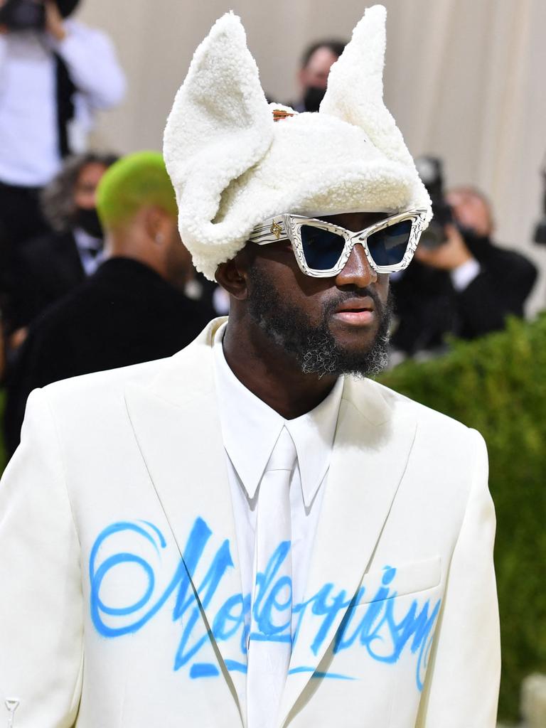 Abloh at the 2021 Met Gala in New York on September 14. Picture: Angela Weiss / AFP