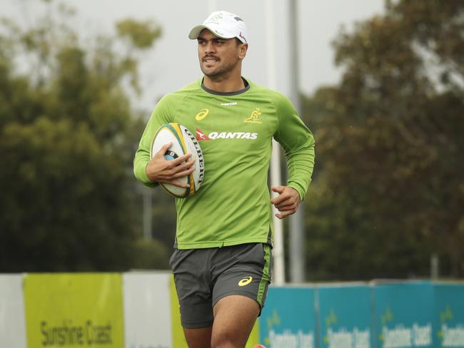 Hunt at a Wallabies camp last year. Picture: Lachie Millard