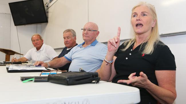 Councillor Pauline Young (right) in a meeting. Picture Glenn Hampson