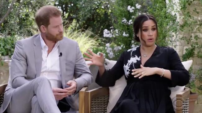 The couple told Oprah Winfrey of their mental health struggles. Picture: CBS